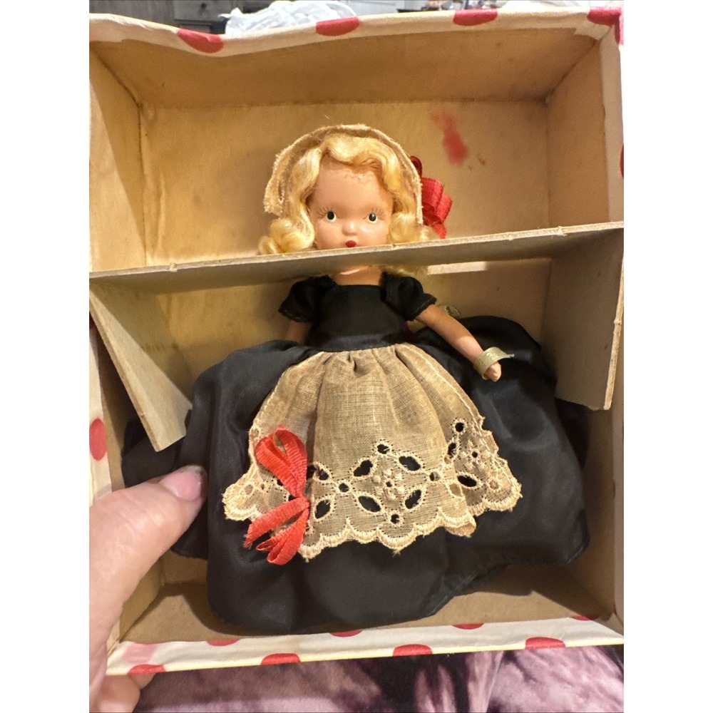 Vintage Nancy Ann Storybook Doll 173 Bisque Polly Put the Kettle on 1940s